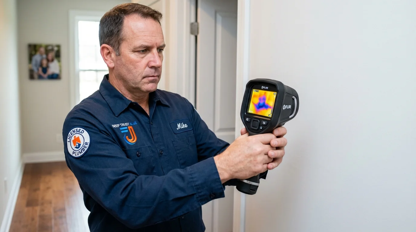Thermal imaging leak detection by Johns Plumbing LLC in Susquehanna